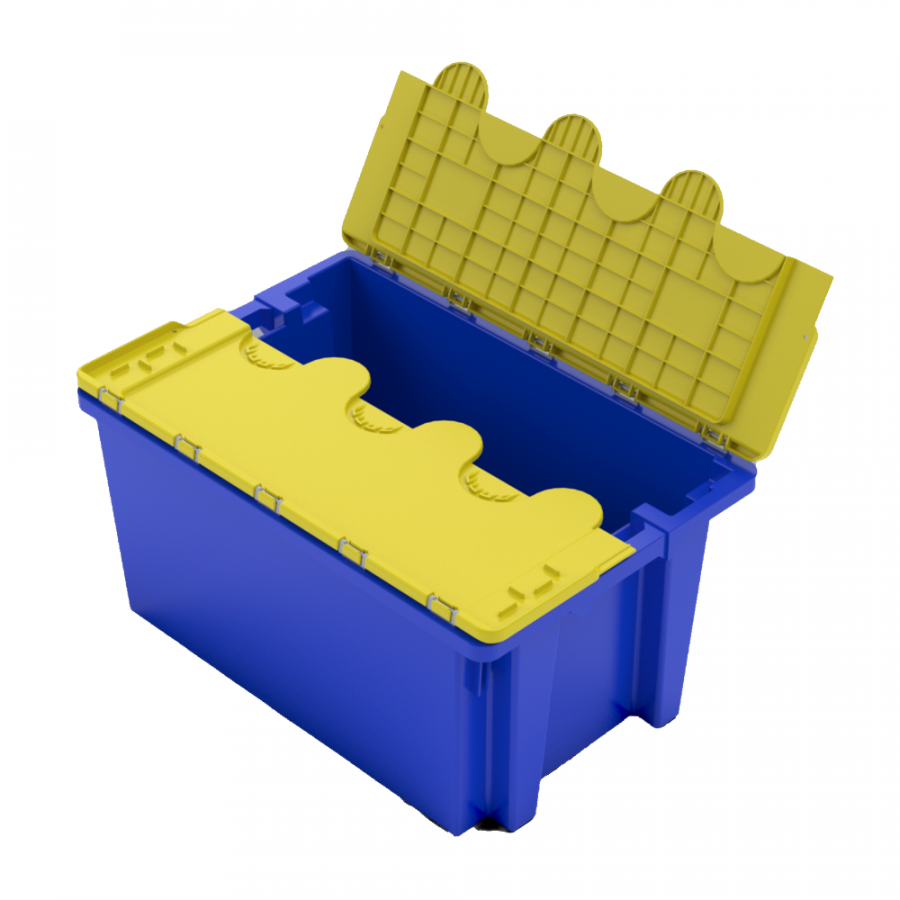 Ящик с крышкой 600x400x315 мм Арт. 601-1 Safe Pro